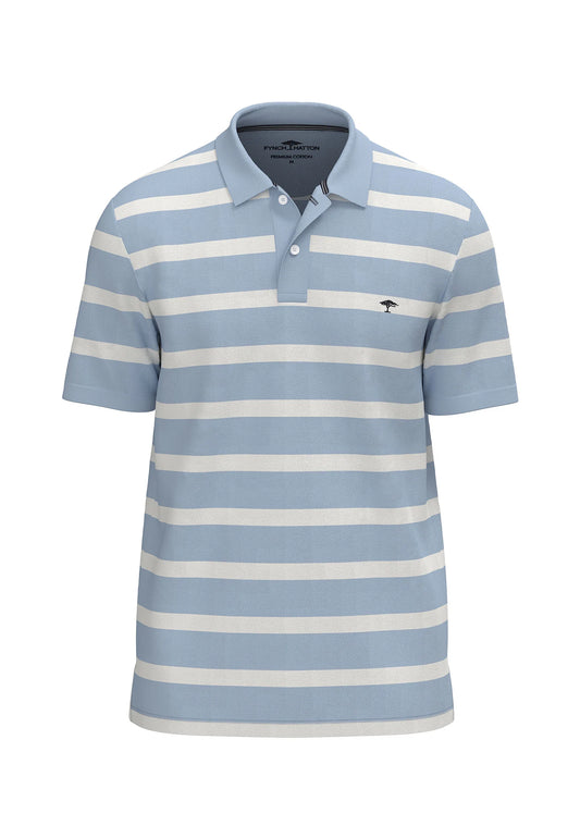 Cotton Polo Shirt With Stipes