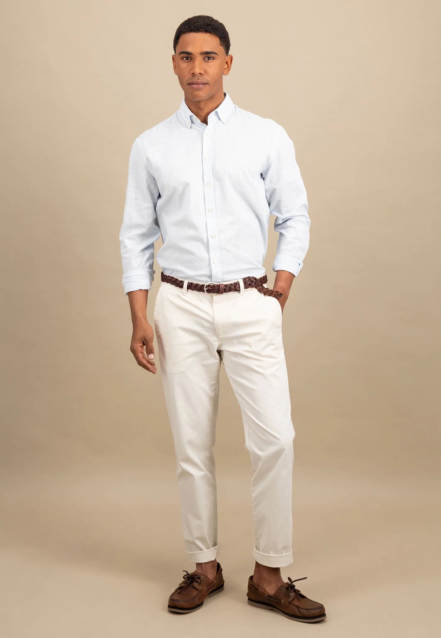 Cotton Shirt Down Collar