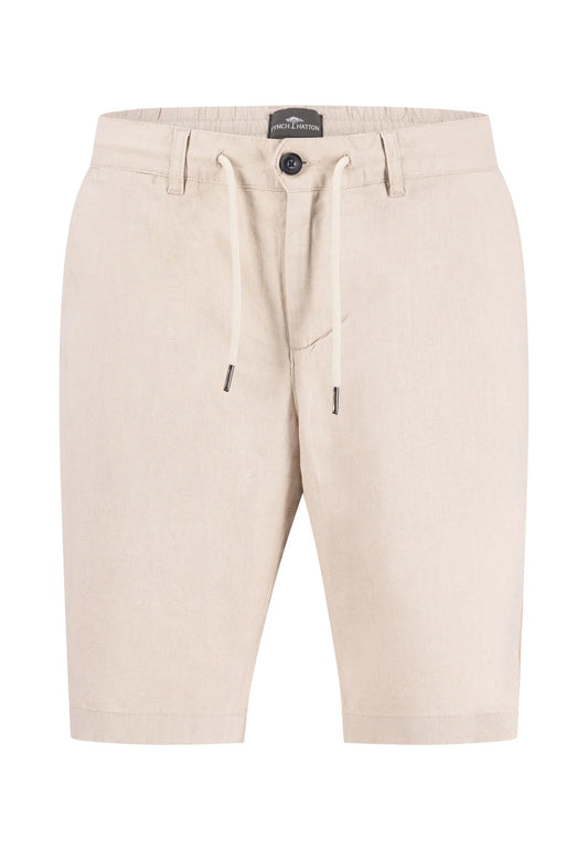 Cotton-Linen Blend Short With Drawstring
