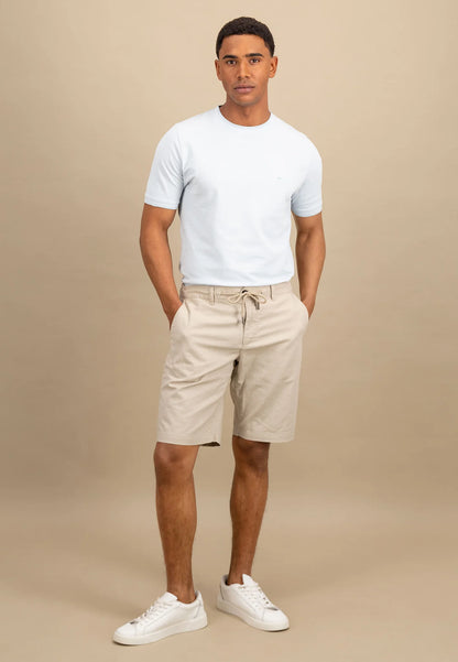 Cotton-Linen Blend Short With Drawstring