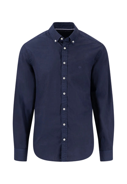 Cotton Shirt With Button-Down Collar