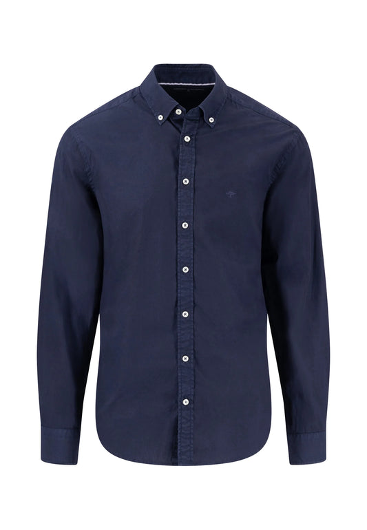 Cotton Shirt With Button-Down Collar