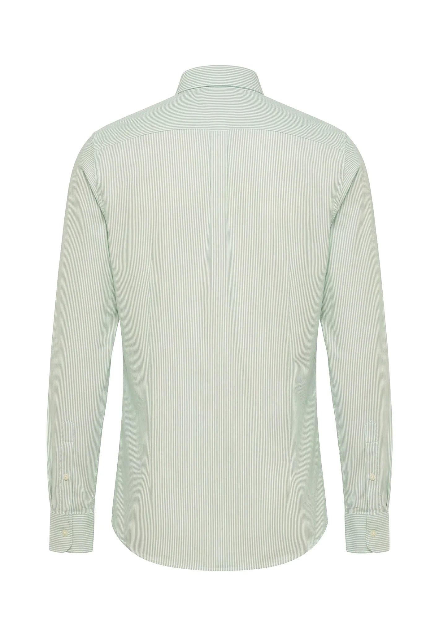 Oxford Cotton Shirt, Striped Mint