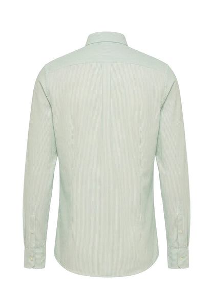Oxford Cotton Shirt, Striped Mint