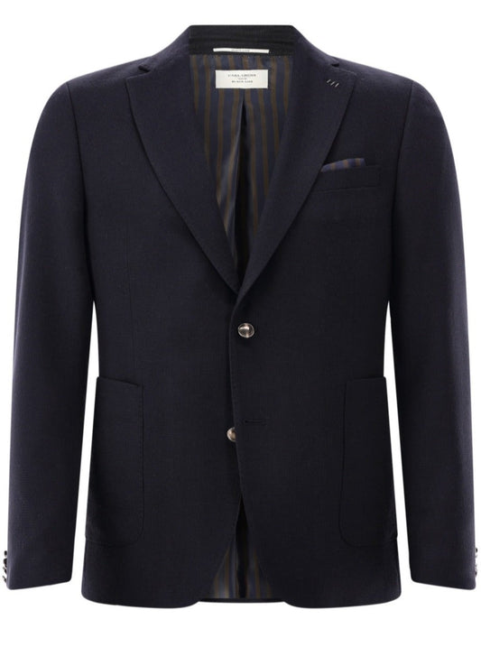 CARL GROSS New Wool Blazer Flip, Dark Blue