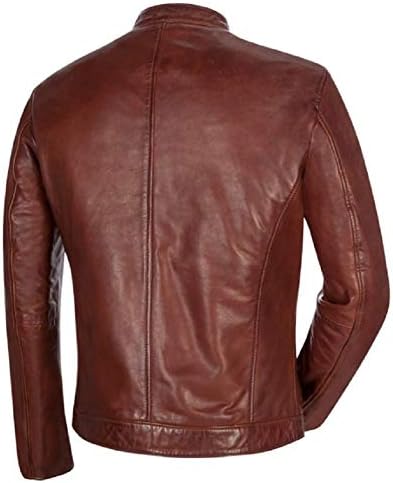 MILESTONE Odin Leather Jacket, Terracotta