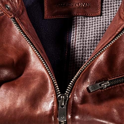 MILESTONE Odin Leather Jacket, Terracotta