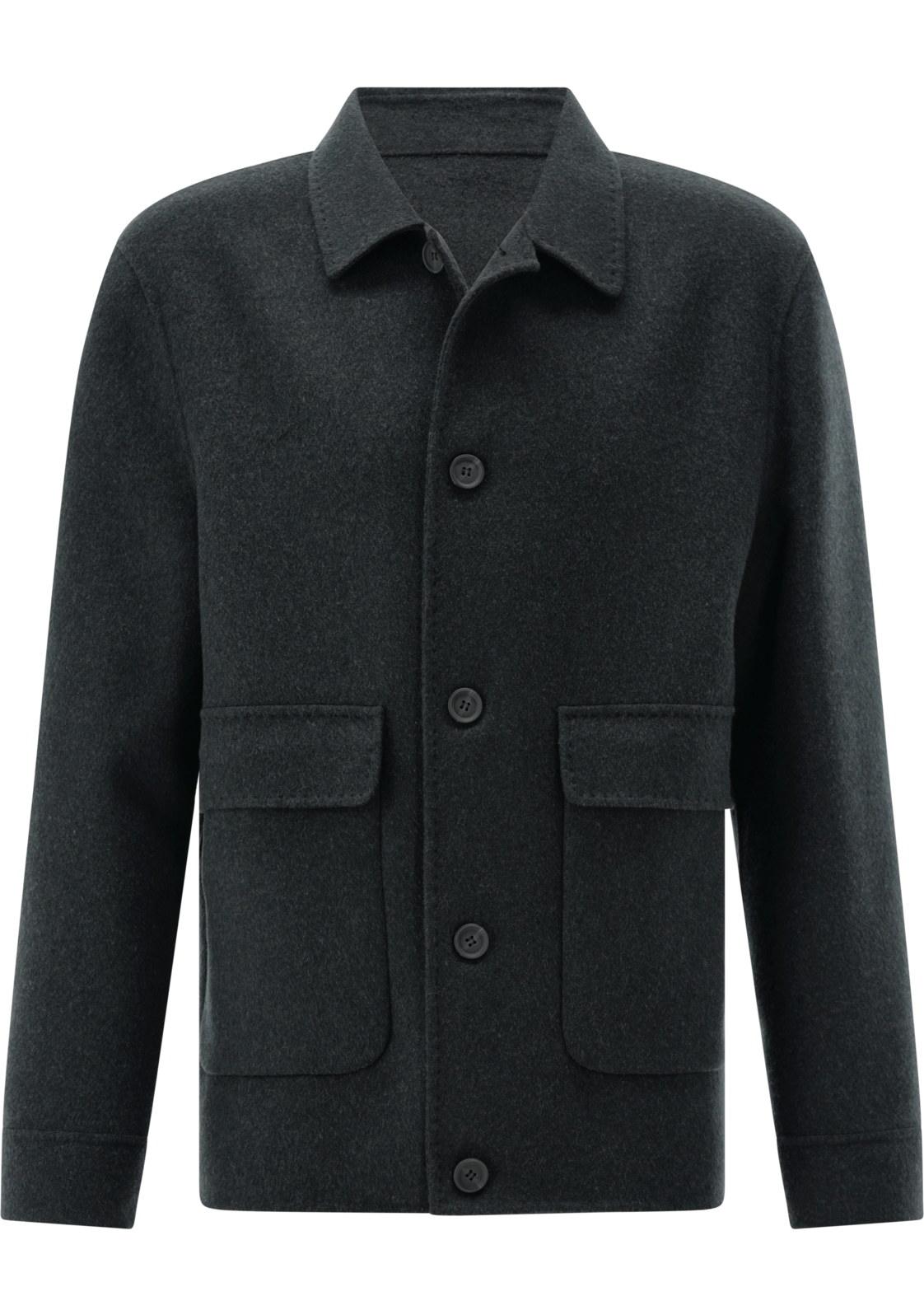 Overshirt Wool Mix Fabric