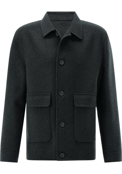 Overshirt Wool Mix Fabric