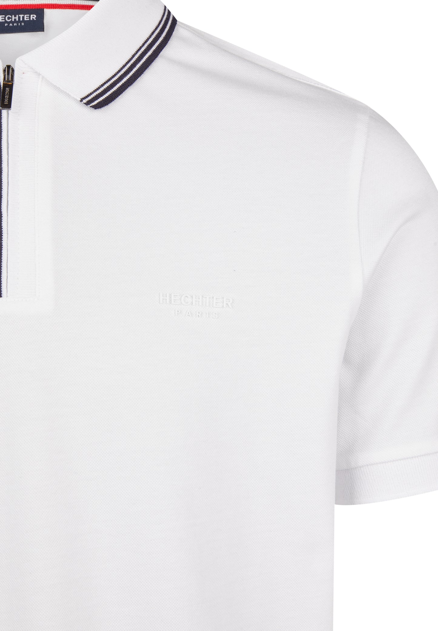 Hechter Paris Zip Polo, White