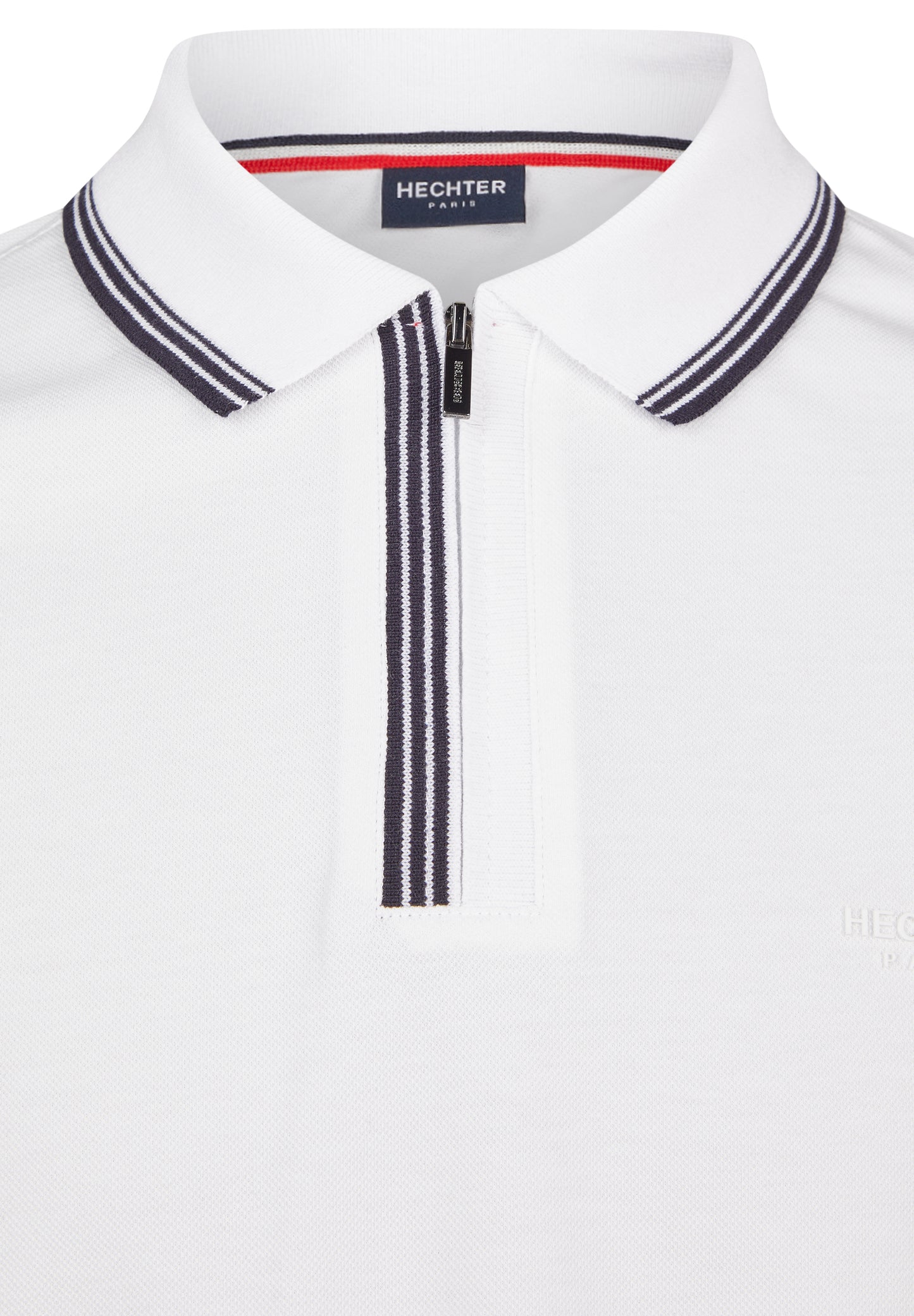 Hechter Paris Zip Polo, White
