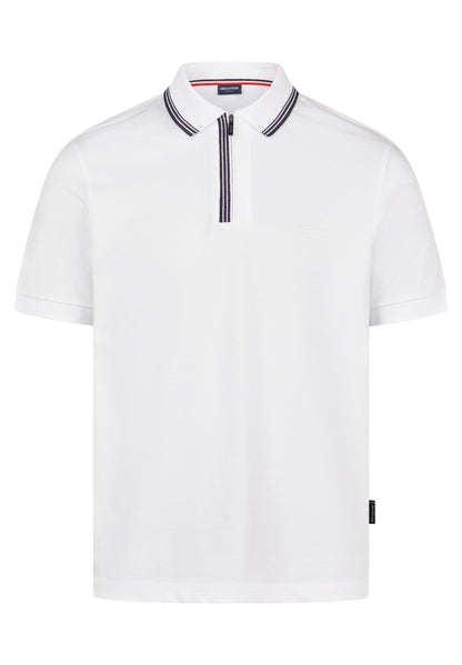 Hechter Paris Zip Polo, White
