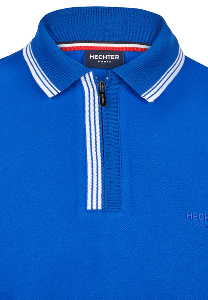 Hechter Paris Zip Polo, Royal Blue