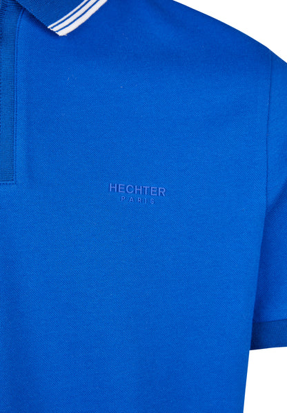 Hechter Paris Zip Polo, Royal Blue