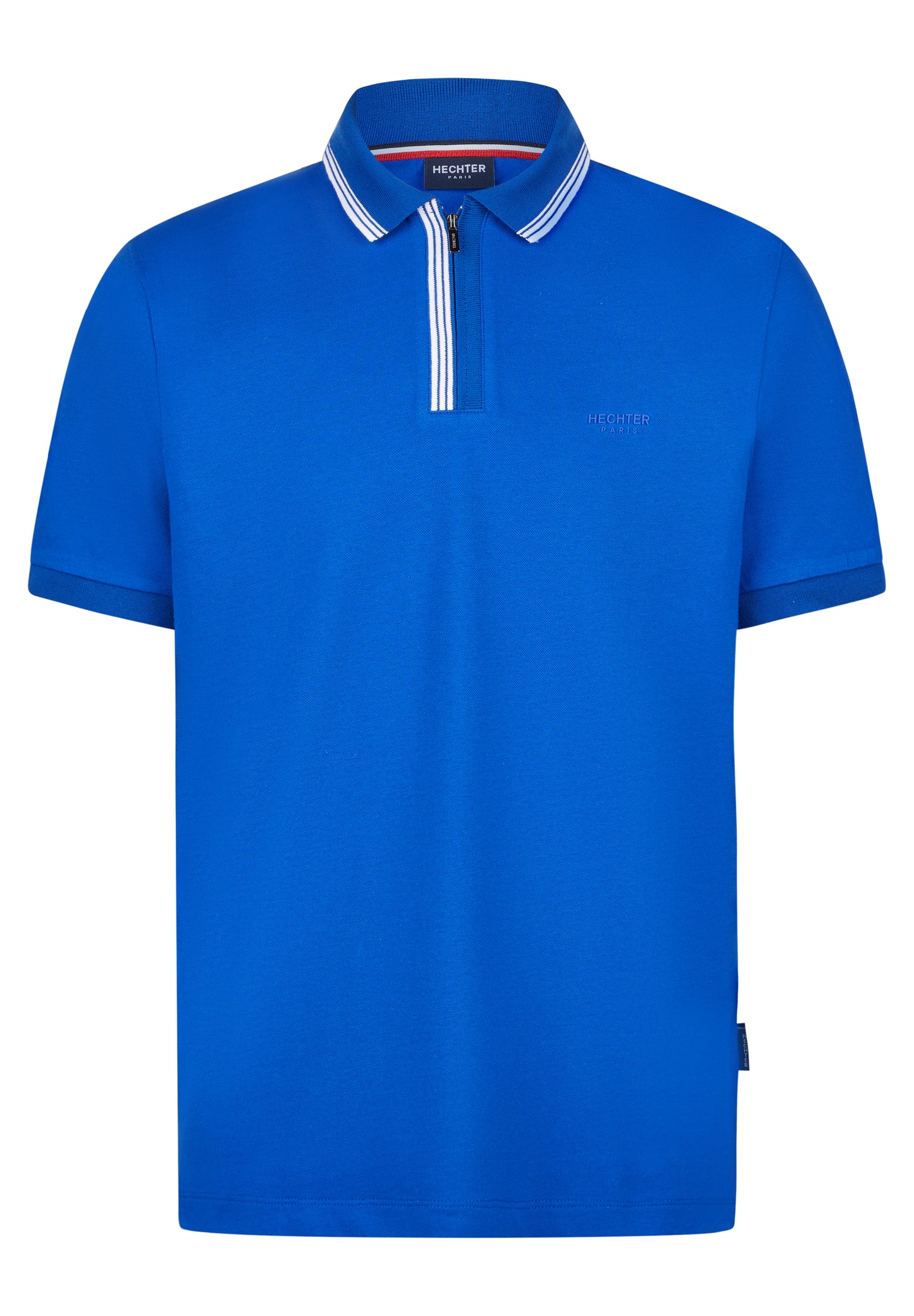Hechter Paris Zip Polo, Royal Blue