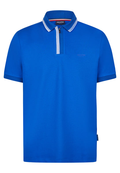 Hechter Paris Zip Polo, Royal Blue