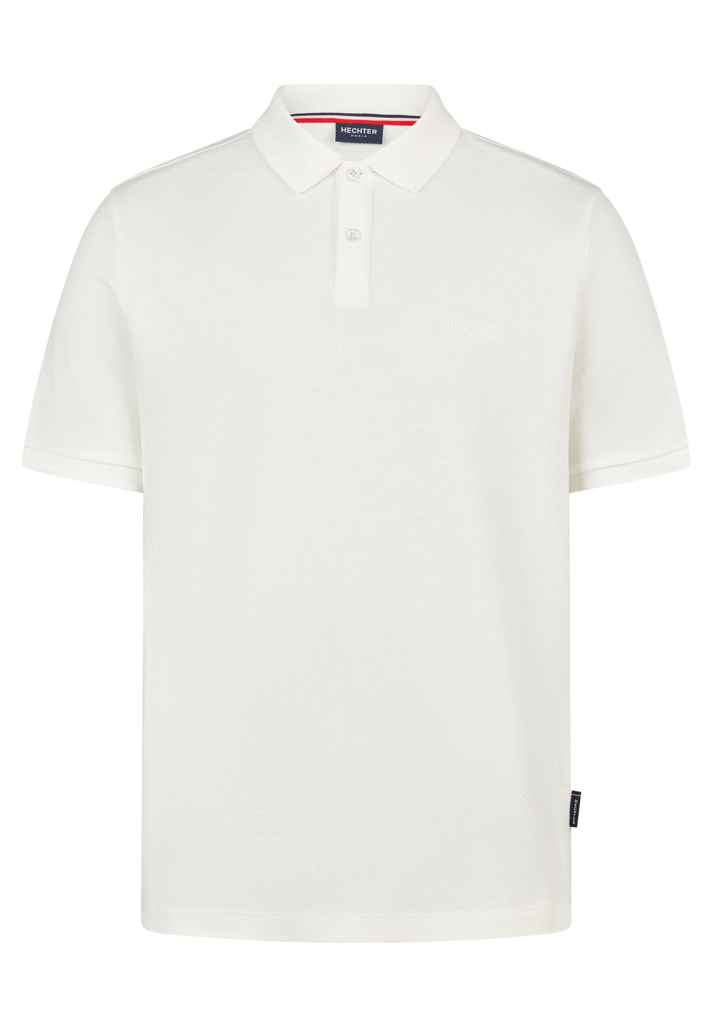 Hechter Paris Textured Piqué Polo Shirt, Off White