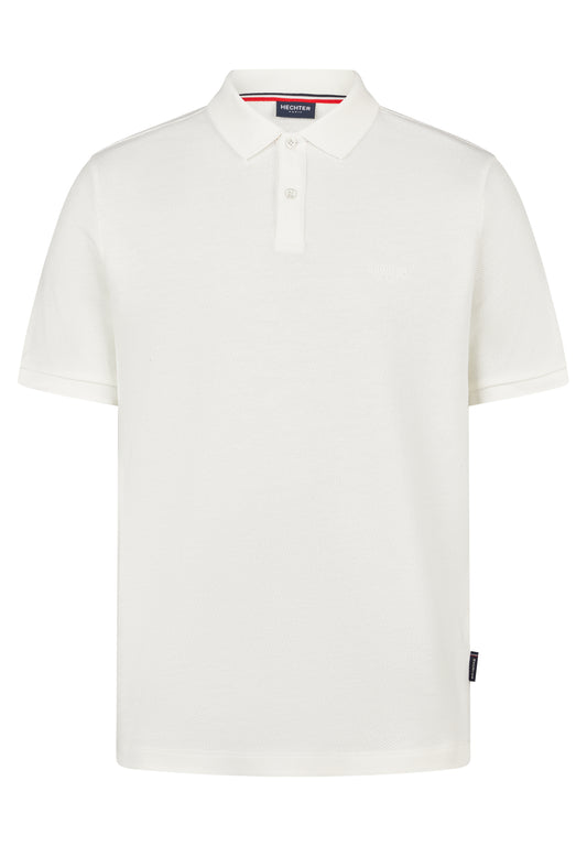 Hechter Paris Textured Piqué Polo Shirt, Off White