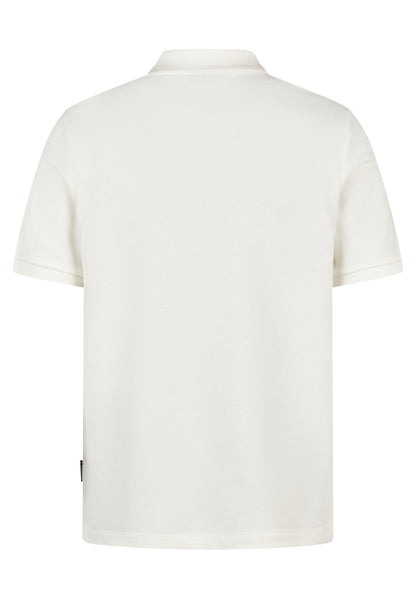 Hechter Paris Textured Piqué Polo Shirt, Off White