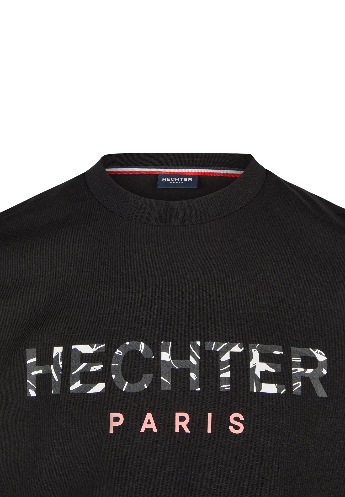 Hechter Paris Logo Print T-Shirt, Black