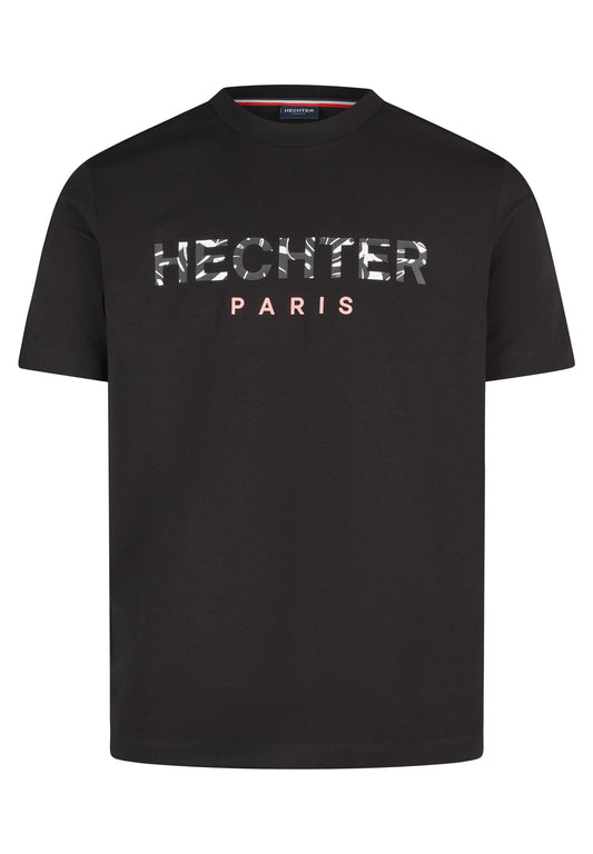 Hechter Paris Logo Print T-Shirt, Black