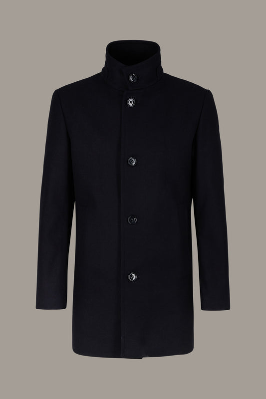 STRELLSON Finchley Blended Wool Coat, Navy Blue