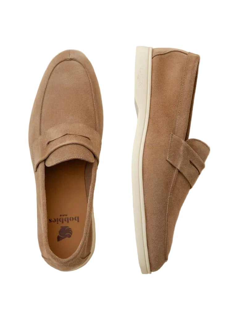 Bormes Suede Leather Loafer, Antilope