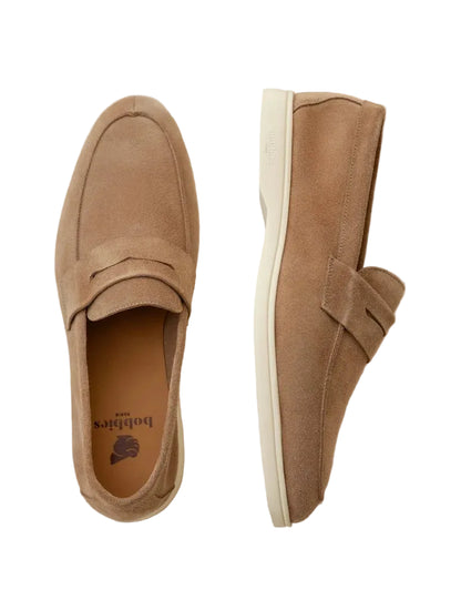 Bormes Suede Leather Loafer, Antilope
