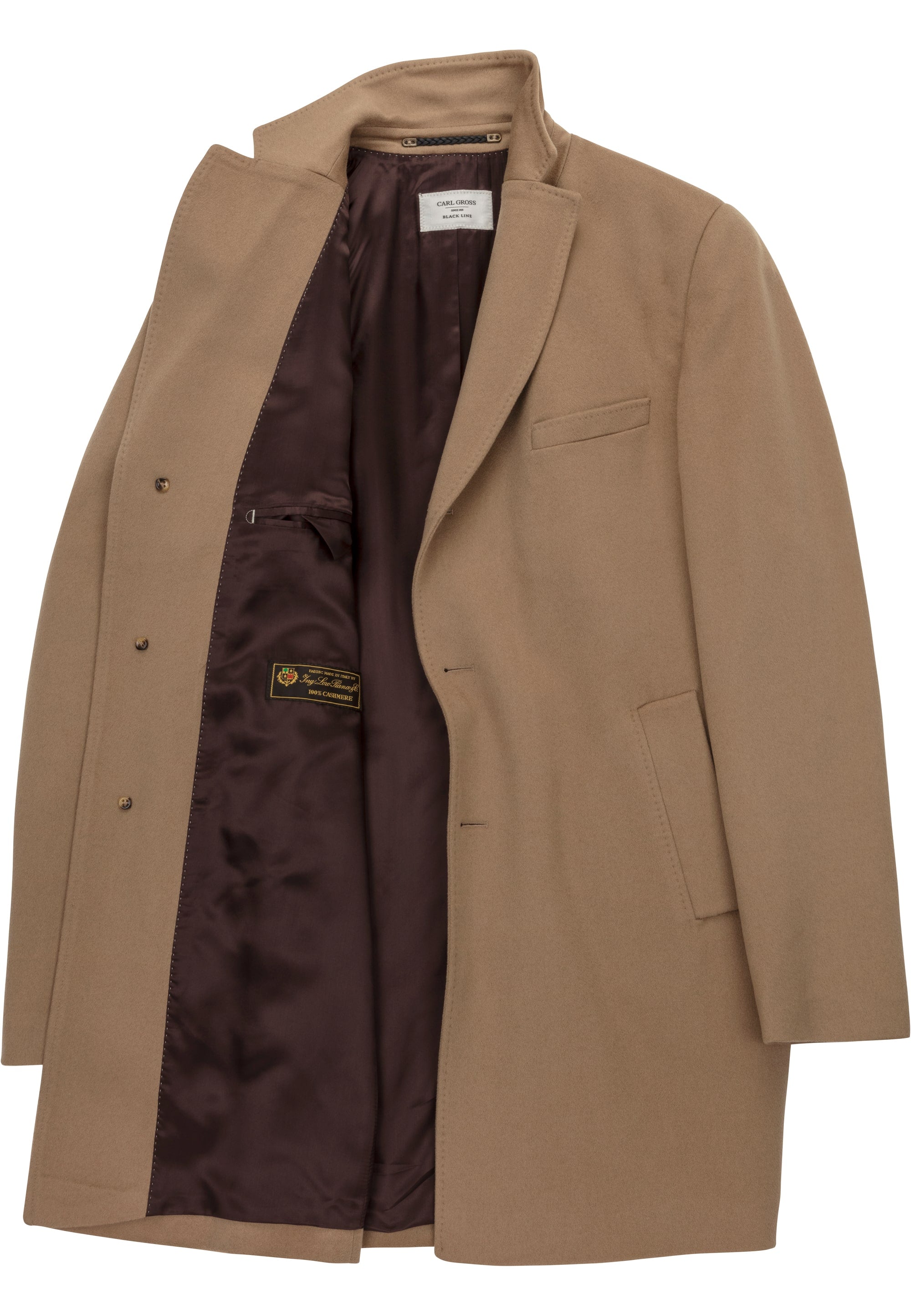 CARL GROSS 100 Loro Piana Cashmere Coat Beige