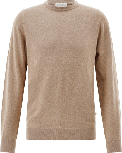Round Collar Pullover, Beige