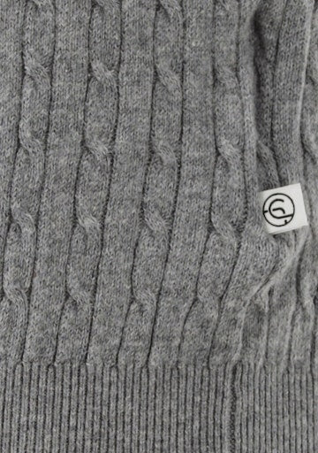 Roll-Collar Pullover, Gray