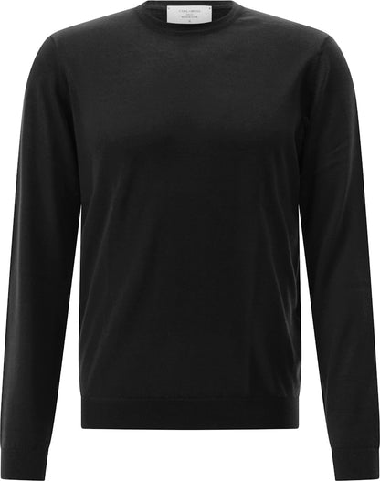 Round Collar Pullover, Black