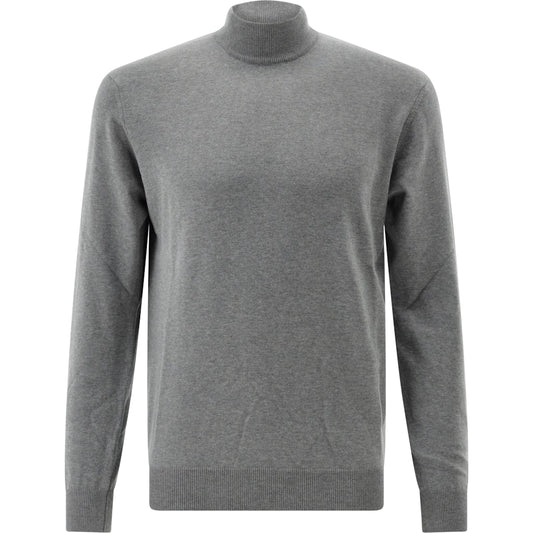 Stand-up Collar Pullover, Gray