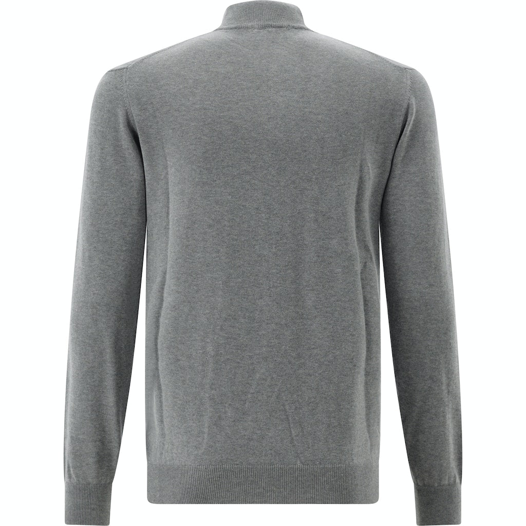 Stand-up Collar Pullover, Gray