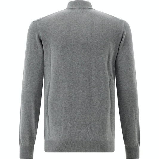 Stand-up Collar Pullover, Gray