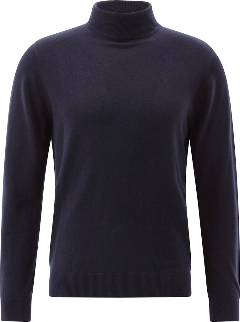 Roll-Collar Pullover, Navy