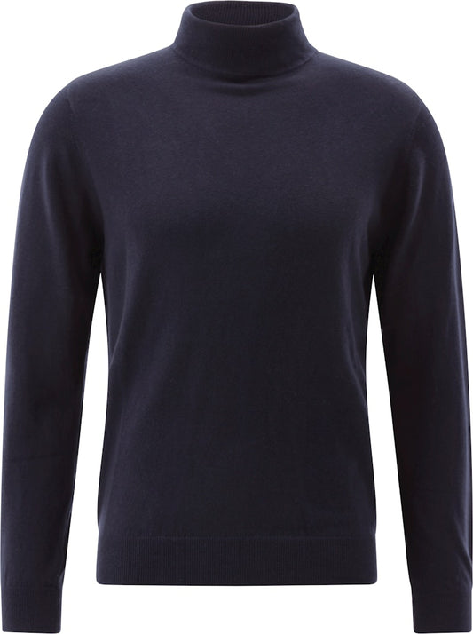 Roll-Collar Pullover, Navy