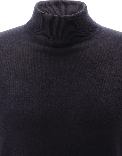 Roll-Collar Pullover, Navy