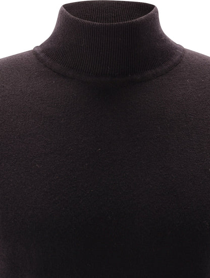 Roll-Collar Pullover, Black