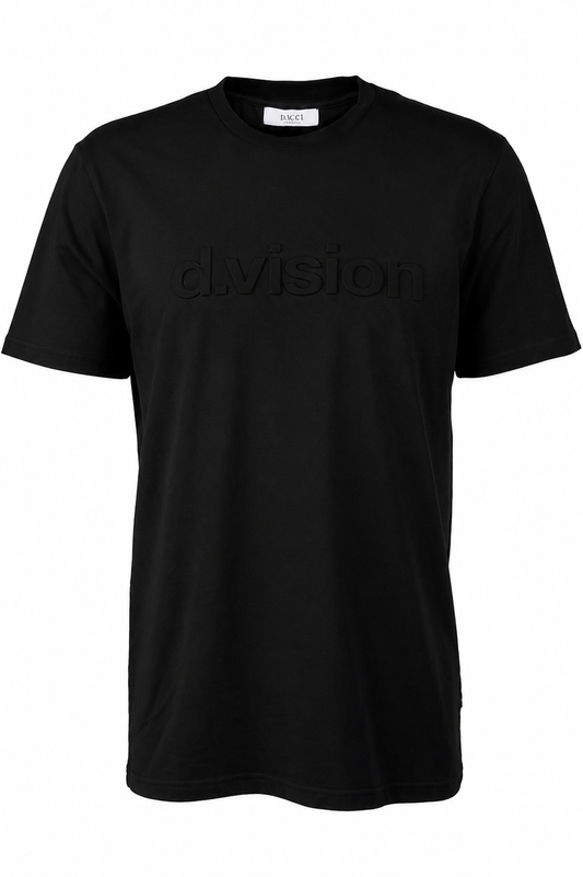 D-Vision T-Shirt Round Neck, Black