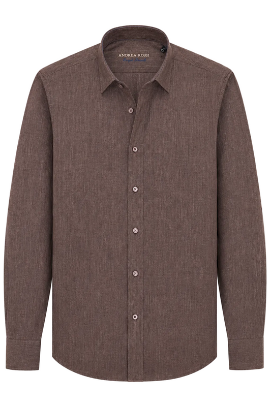 Linen Shirt, Brown