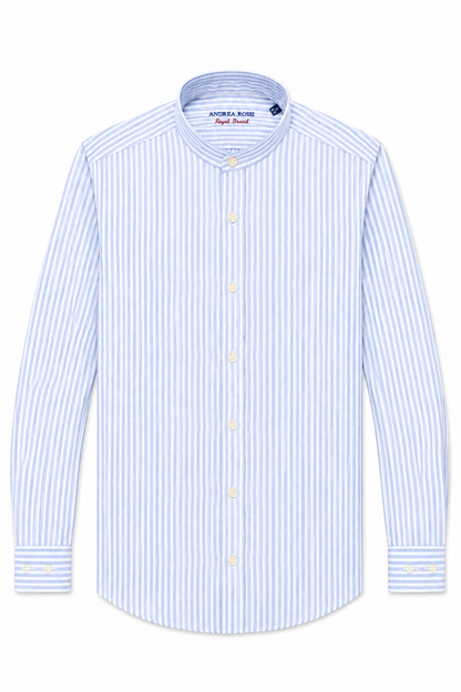 Linen Shirt, Blue Striped