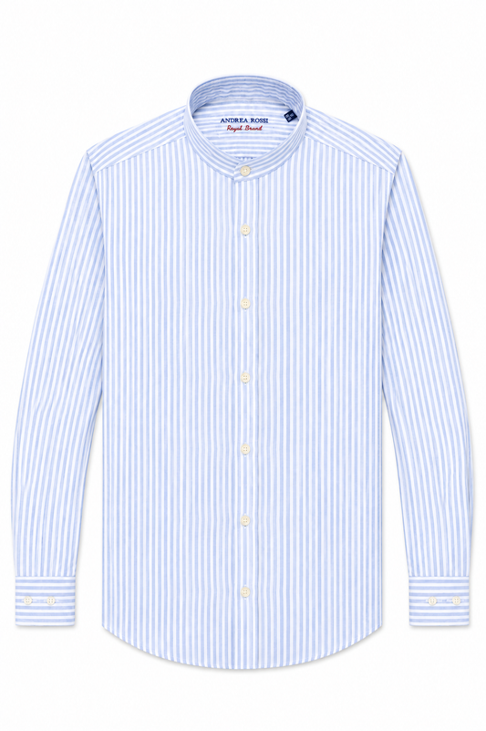 Linen Shirt, Blue Striped