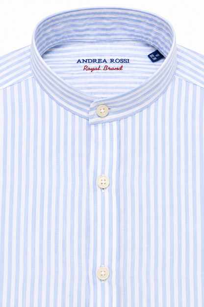 Linen Shirt, Blue Striped