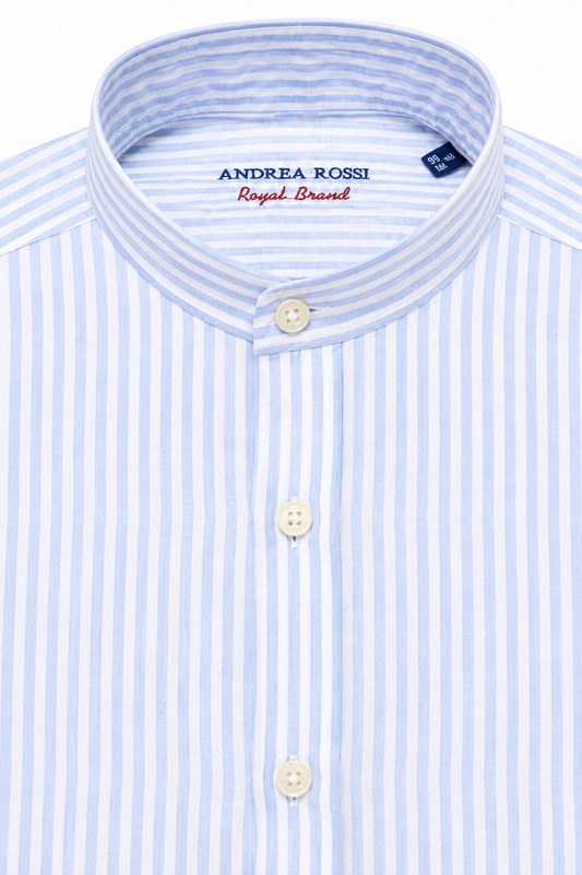 Linen Shirt, Blue Striped