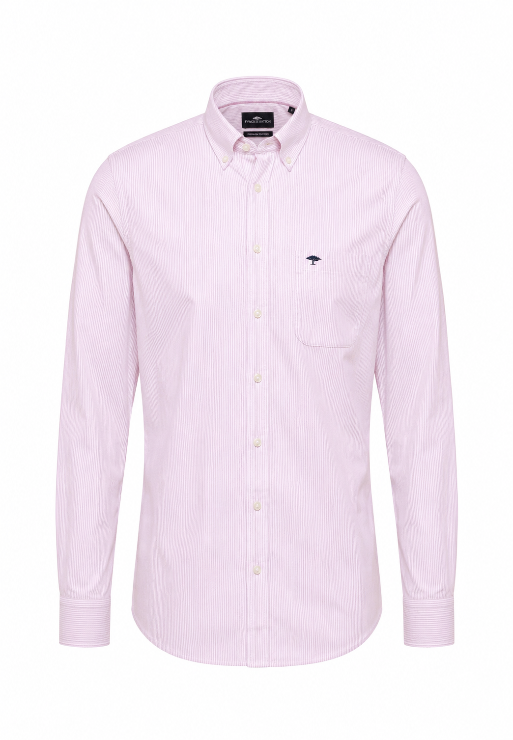 Oxford Cotton Shirt, Striped Pink