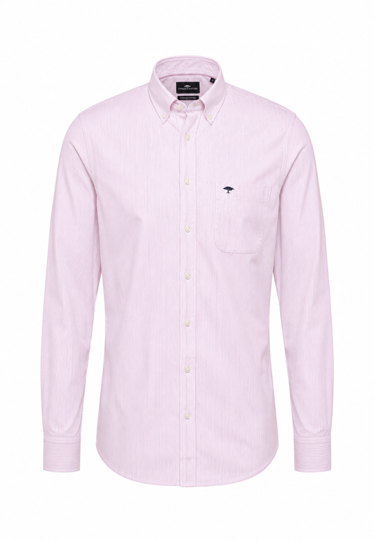 Oxford Cotton Shirt, Striped Pink