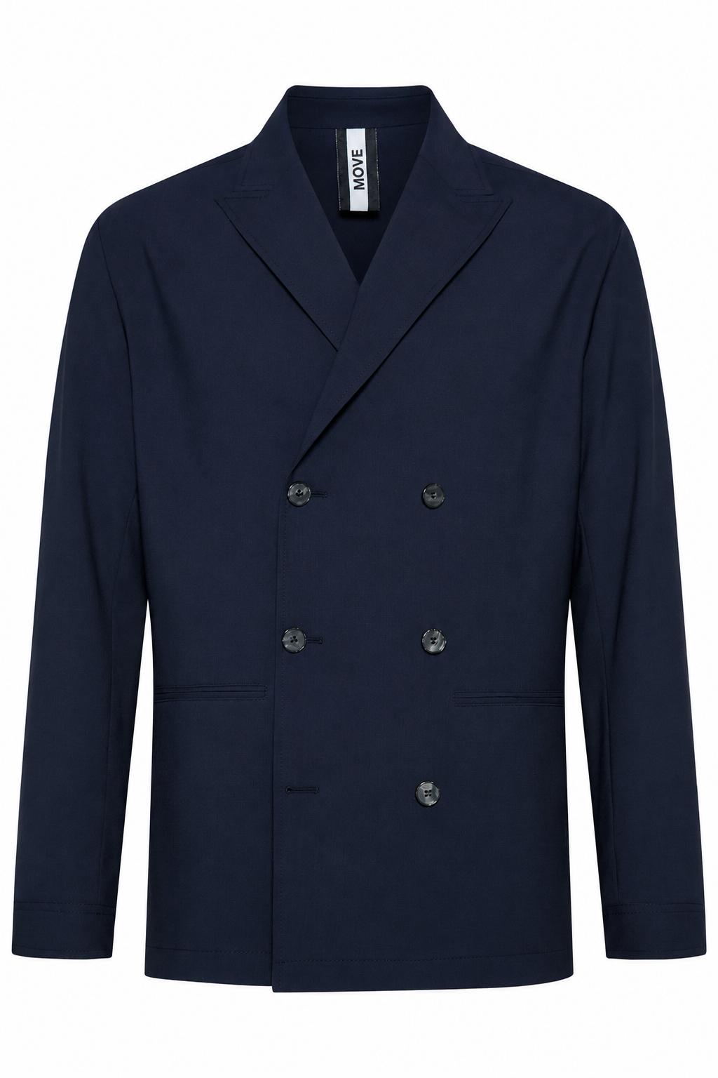Bianco Digel Move Double Breasted Suit, Navy