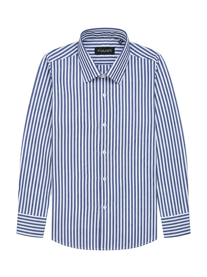 Button-down Cotton Shirt, Navy