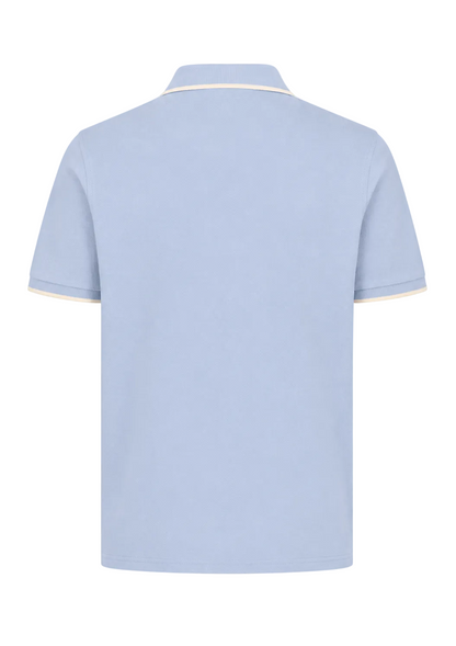 Piqué Polo Shirt, Blue-White